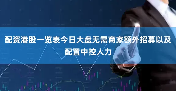 配资港股一览表今日大盘无需商家额外招募以及配置中控人力